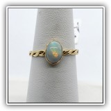 J49. 14K Gold opal ring. Size 6.75/ - $85