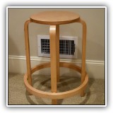 F71. Wooden stool. 24"h x 19"w - $18