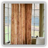 D43. Rose window drapes. - $100 per pair