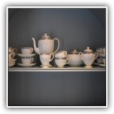 P01. Wedgwood "Waverly" 29-piece tea and coffee set. - $125