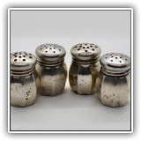 S02. Set of 4 sterling silver salt and pepper shakers. - $64 for the set
