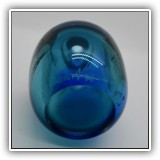 G04. Signed art glass vase. 2.5"h - $8