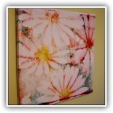A09. Daisies print on canvas by Jen Lee art. - $75