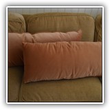 D47. Two velvet pillows
