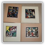A38. Lot of 5 unframed Taxco woodcuts. - $40